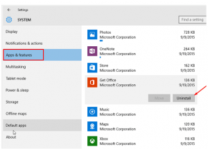 Turnoff- office notification- windows10