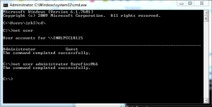 Forgot administrator password windows 7