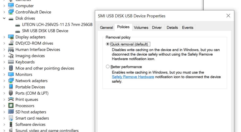 Safely Remove a USB Drive