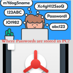 Where does Passwords are stored in PC