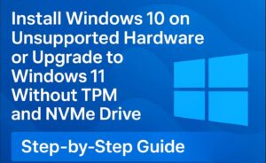 Install Windows 10 on unsupported hardware