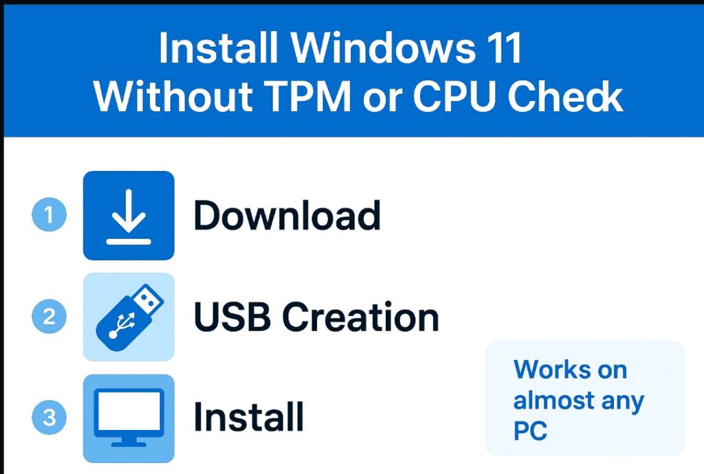 Install Windows 11 without TPM