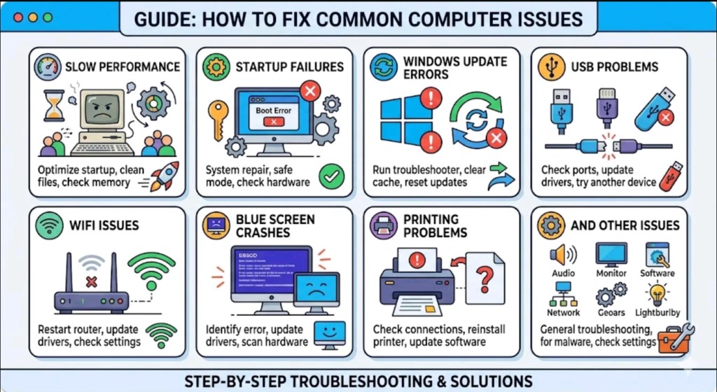 Fix Common Computer issues