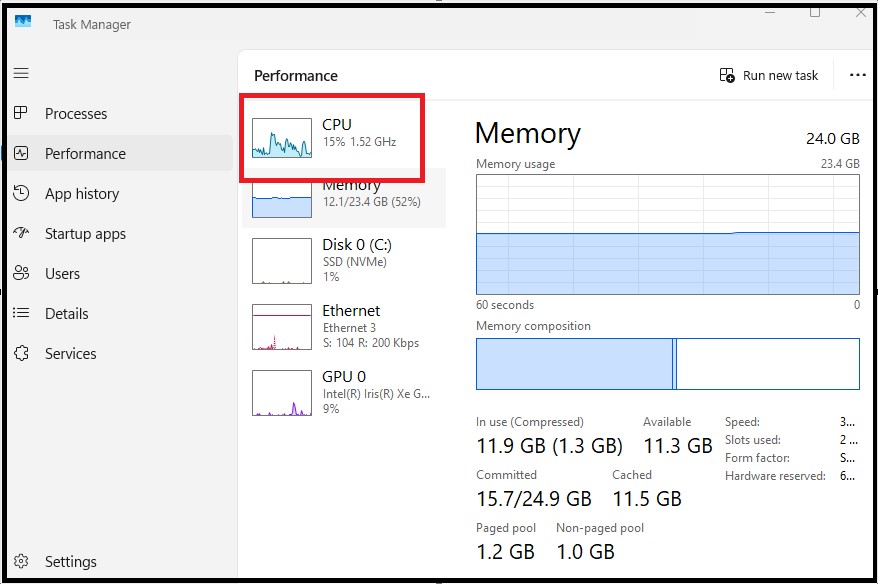High Disk usage- CPU 100% constantly-Windows 11 issue