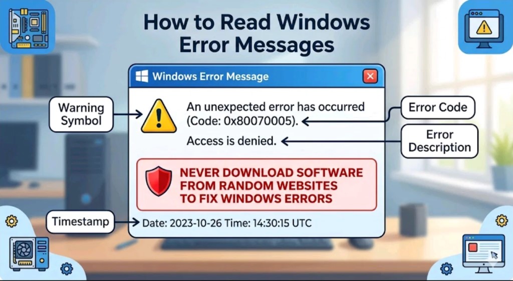 How to Read Windows Error Messages