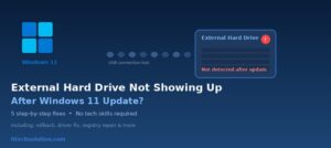 External Hard drive not showing up